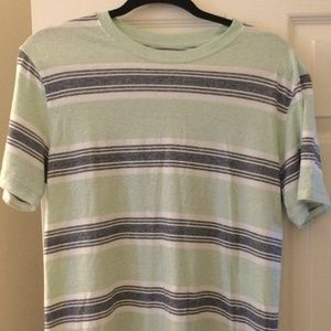 George mint green, white and black shirt